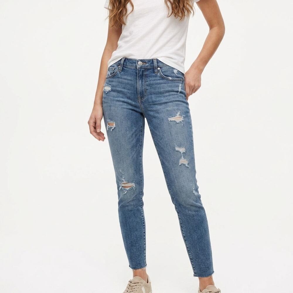 Abercrombie Fitch Blue Stretch Walking Jeans Women Size 28